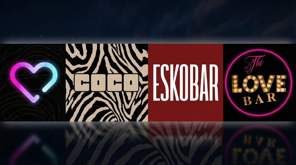 Love Bar, Candiroom, Eskobar, COCO Bar